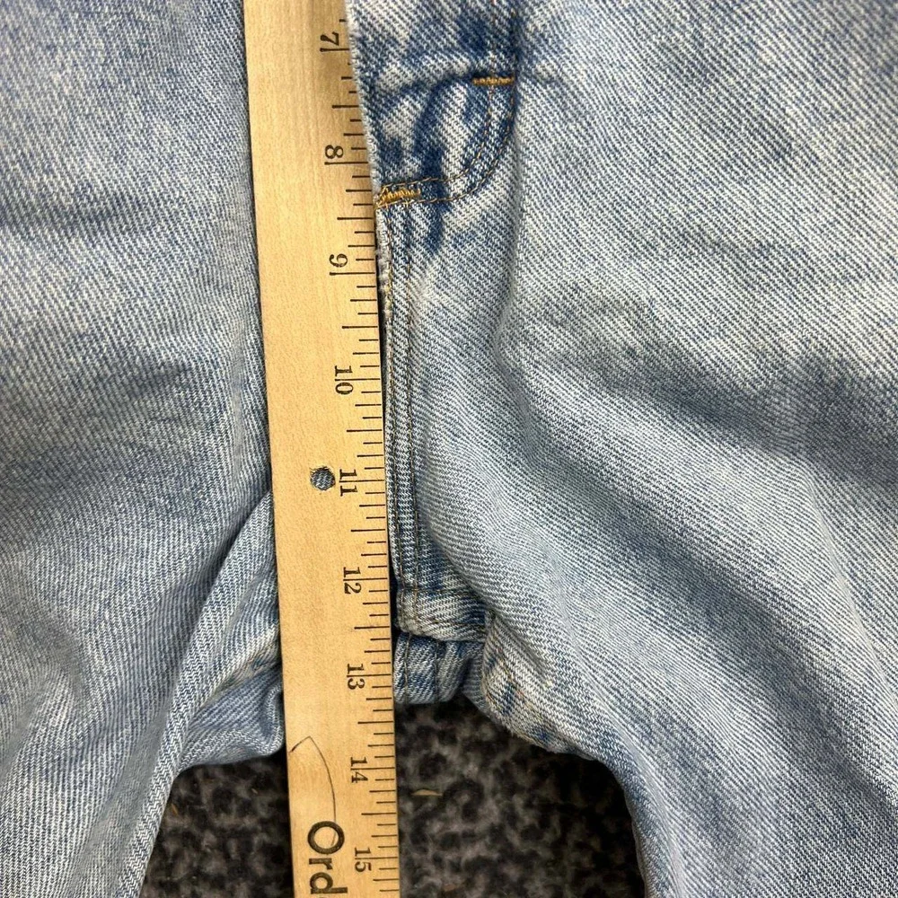 Wrangler Hero Originals Jeans Shorts Men 32 Blue Denim Light Wash Pockets
